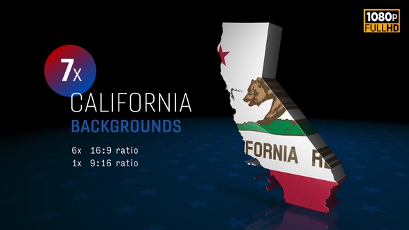 California State Election Backgrounds 4K - 7 pack