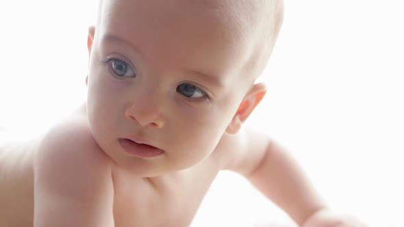 Baby boy smiling alt