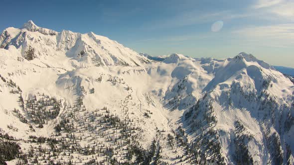 Mt Shuksan Wilderness Vast Mountain Exploration Flying In Helicopter North Cascades alt