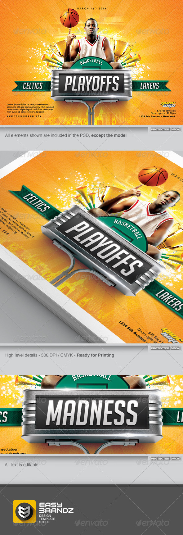 BasketBall Flyer Template - Sports Events