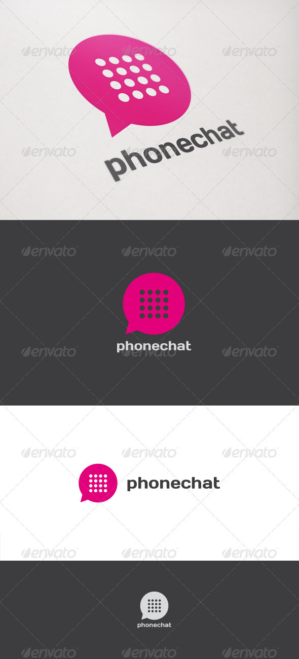 Phone Chat - Objects Logo Templates