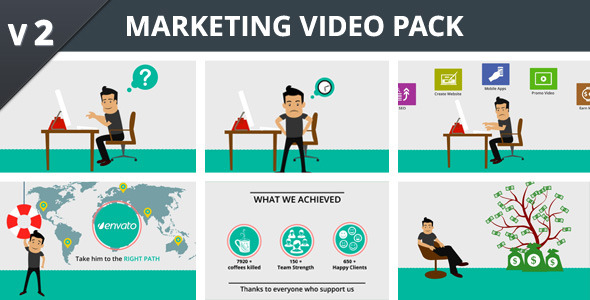 Marketing Video Pack - VideoHive 6519204