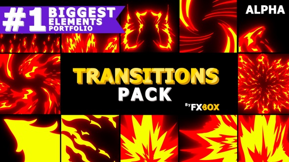 Fire Transitions | Motion Graphics Pack
