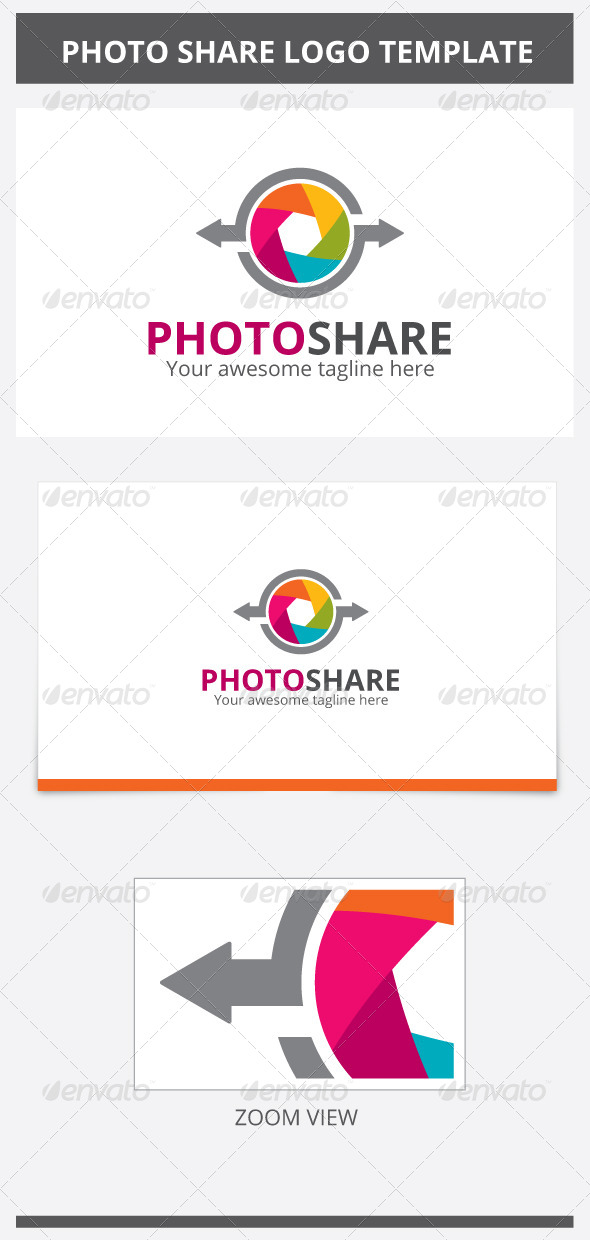 Photo Share Logo - Symbols Logo Templates