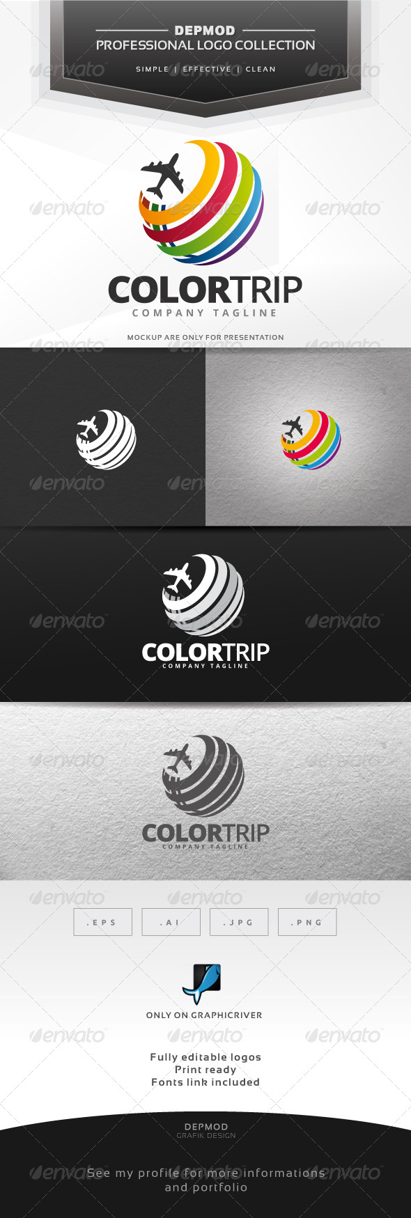 Color Trip Logo - Symbols Logo Templates