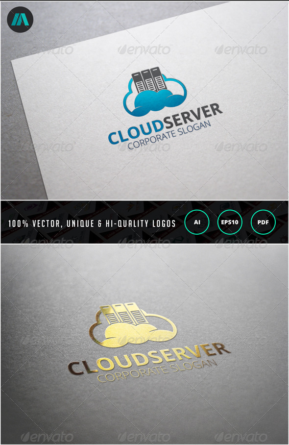 Cloud Server Logo Template - Nature Logo Templates