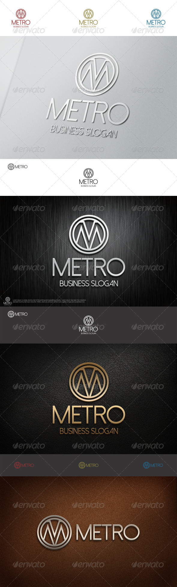 Metro Logo M Letter - Letters Logo Templates