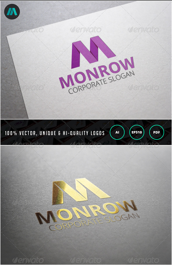 Letter M Logo Template - Letters Logo Templates