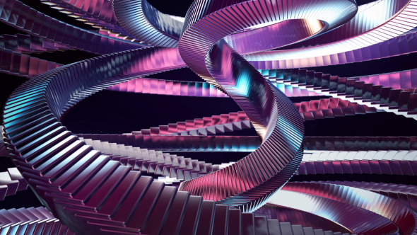 3d Metallic Spiral