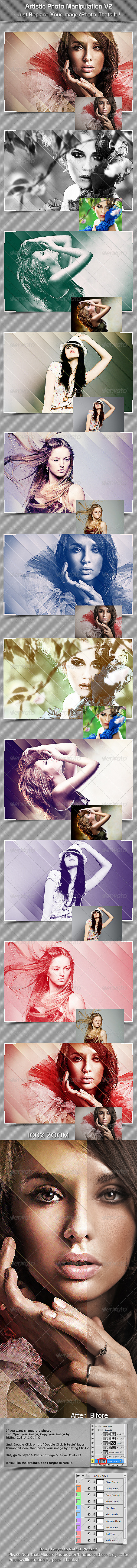 Artistic Photo Manipulation V2 - Photo Templates Graphics