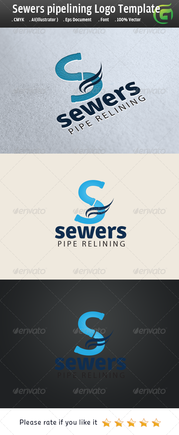 Sewers Pipeline Logo - Symbols Logo Templates