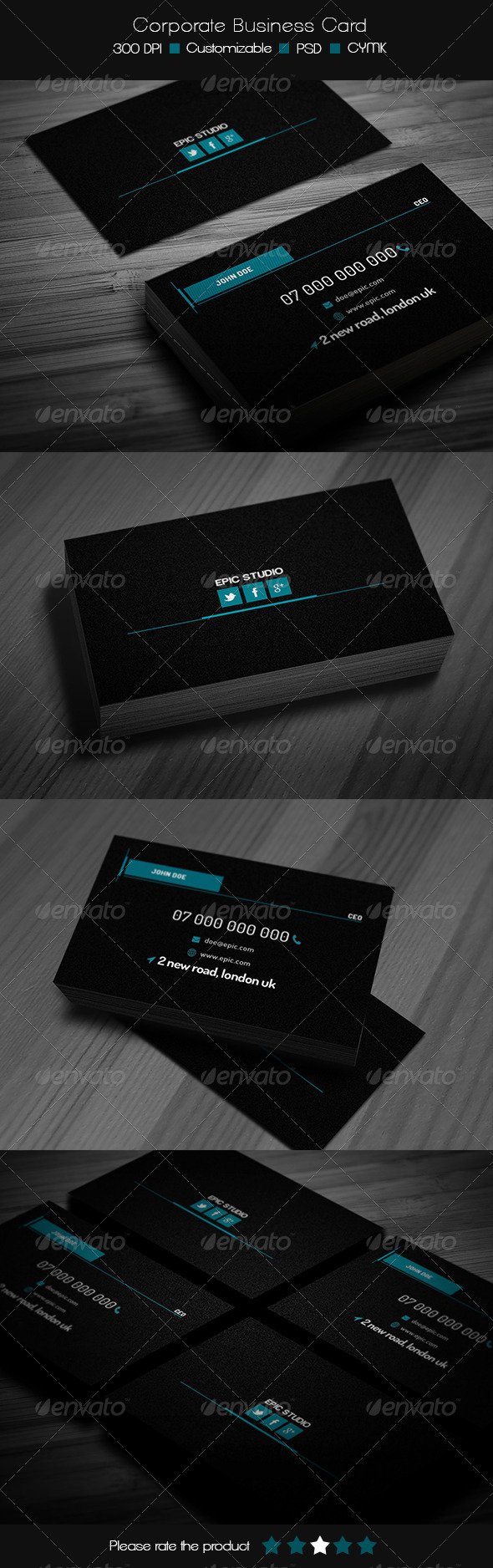 Corporate Business Card - Corporate Business Cards