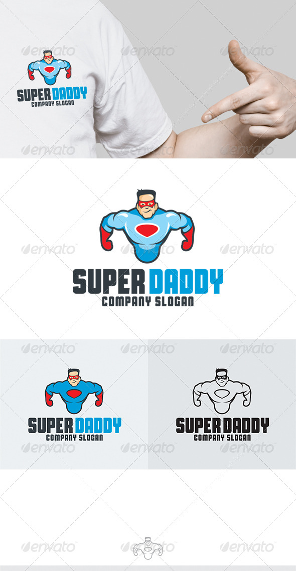 Super Daddy Logo - Humans Logo Templates