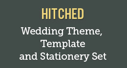 Hitched — Wedding Theme, Template and Stationery Set