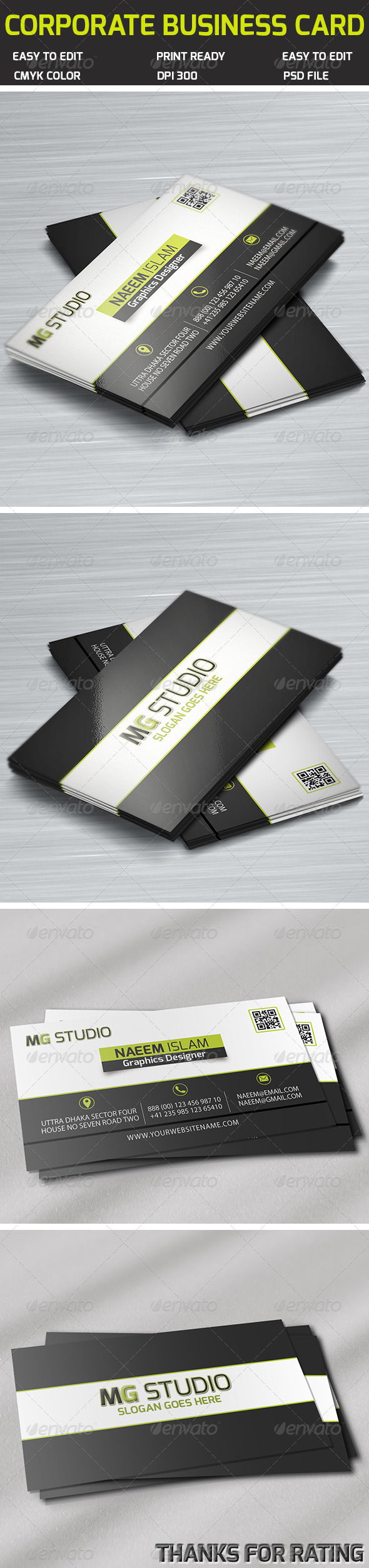 Corporate Business Card - Corporate Business Cards