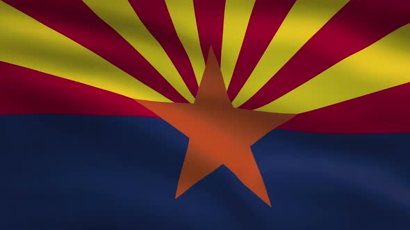 Arizona State Flag Background 4K alt