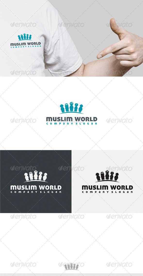 Muslim World Logo - Humans Logo Templates