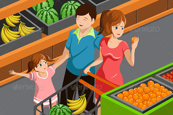 Family Shopping Grocery - Commercial / Shopping Conceptual
