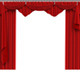 3D Red Curtains