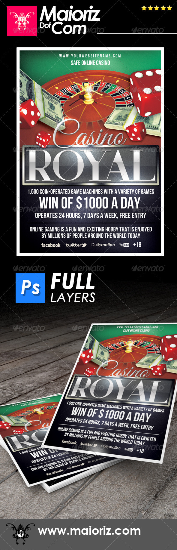 Casino Online Flyer - Corporate Flyers