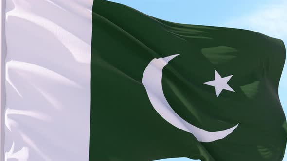 Pakistan Flag Looping Background