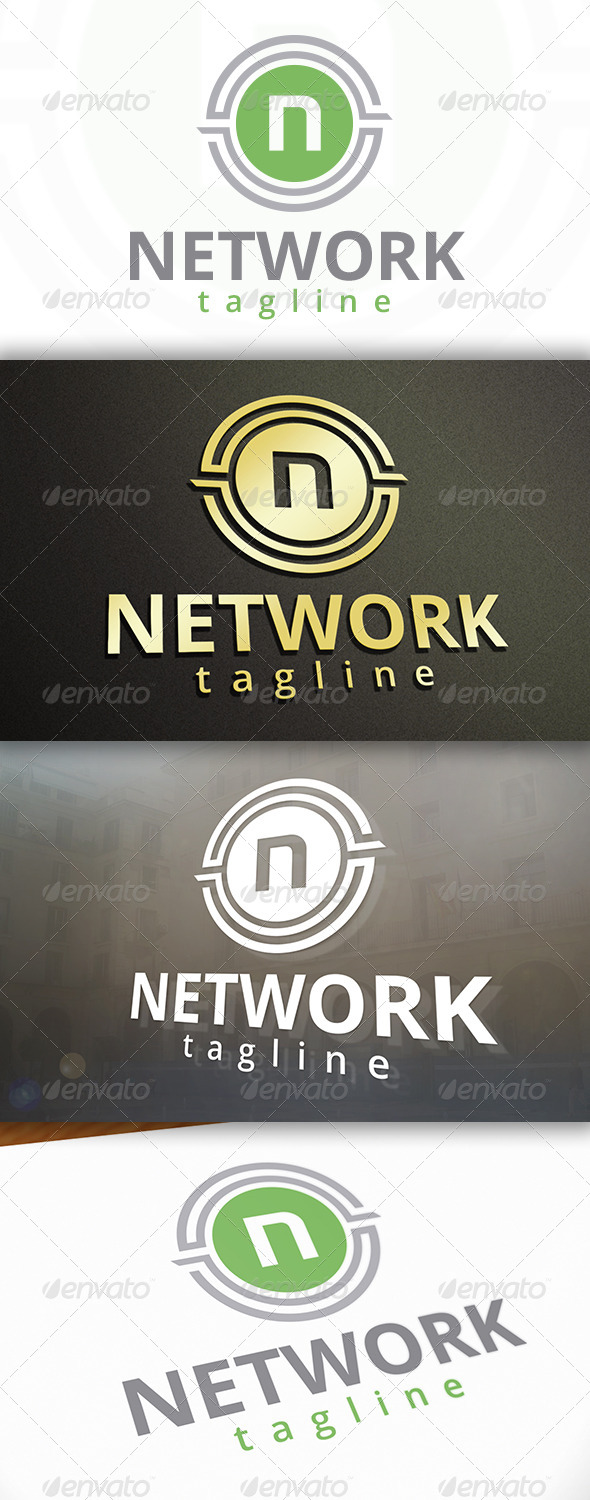 Network Logo - Letters Logo Templates