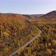 Aerial view of the highway in autumn - VideoHive Item for Sale