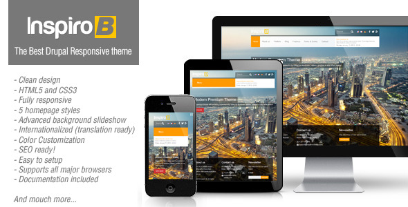 Inspiro B - Responsive HTML5 Template By Inspiromedia | ThemeForest