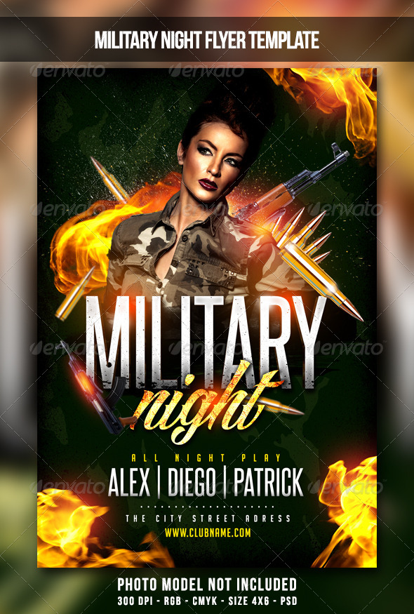 Military Night Flyer - Clubs & Parties Events