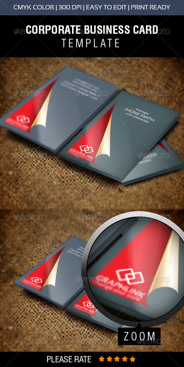 Red Carpet Business Card - Business Cards Print Templates