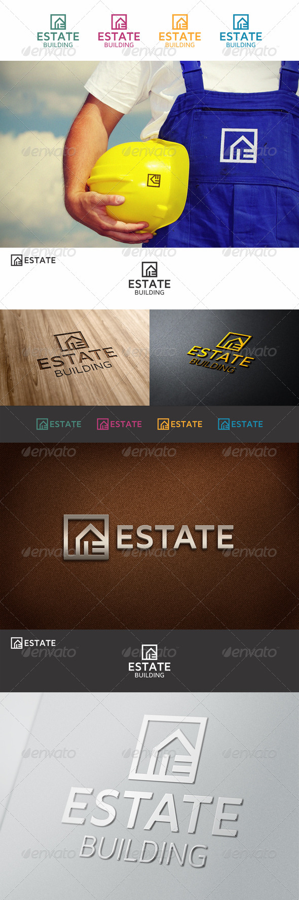 Estate Property Logo E - Buildings Logo Templates