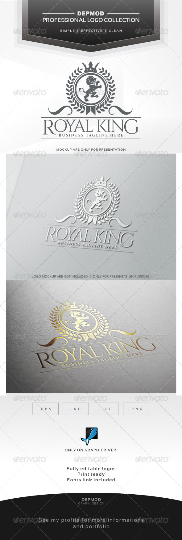 Royal King Logo - Crests Logo Templates