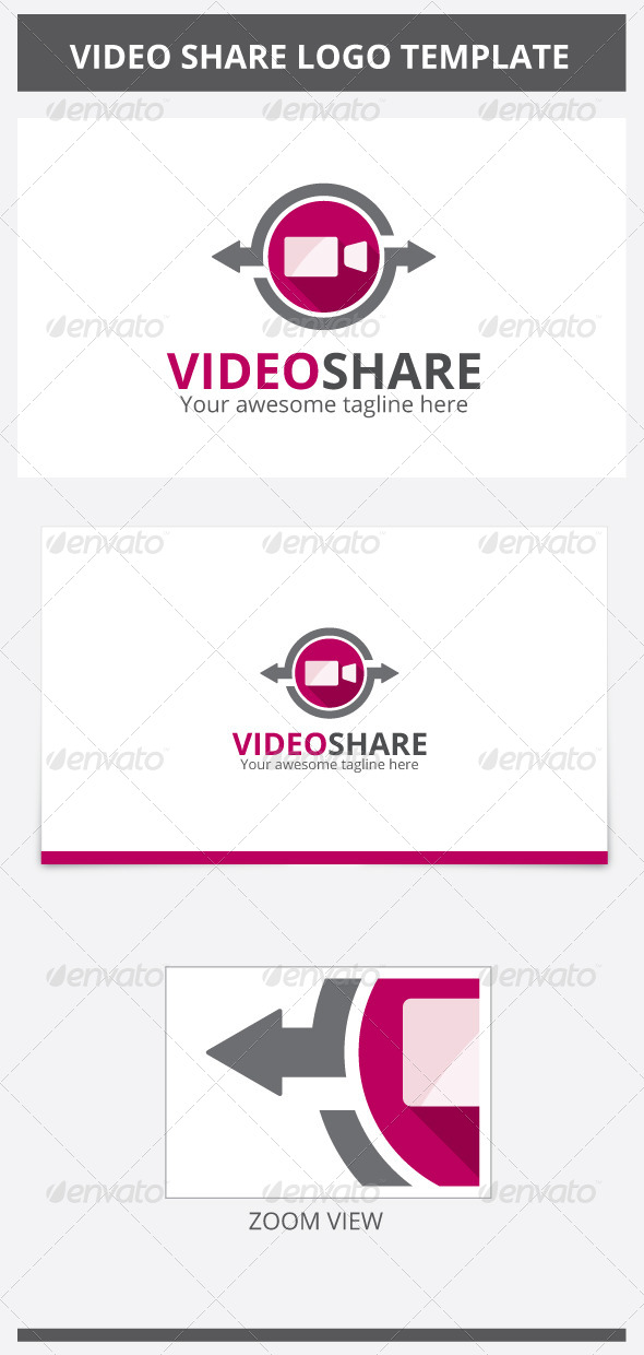 Video Share Logo - Objects Logo Templates