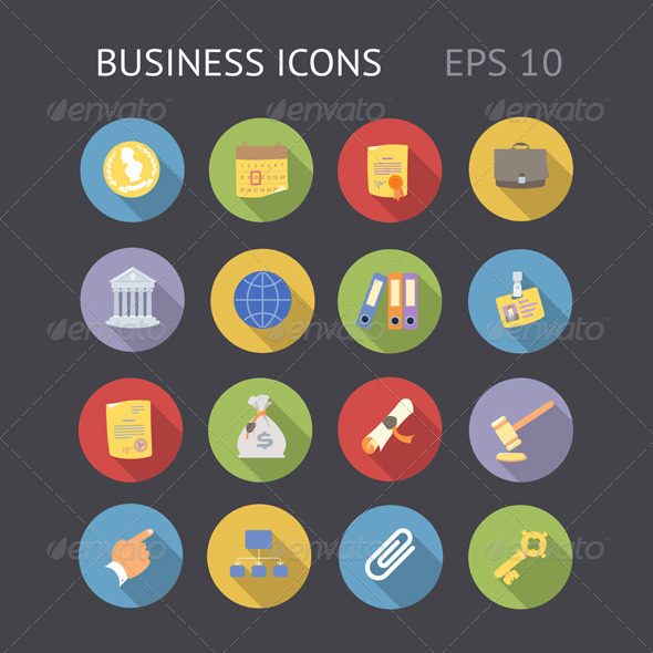 Flat Icons for Business - Business Icons