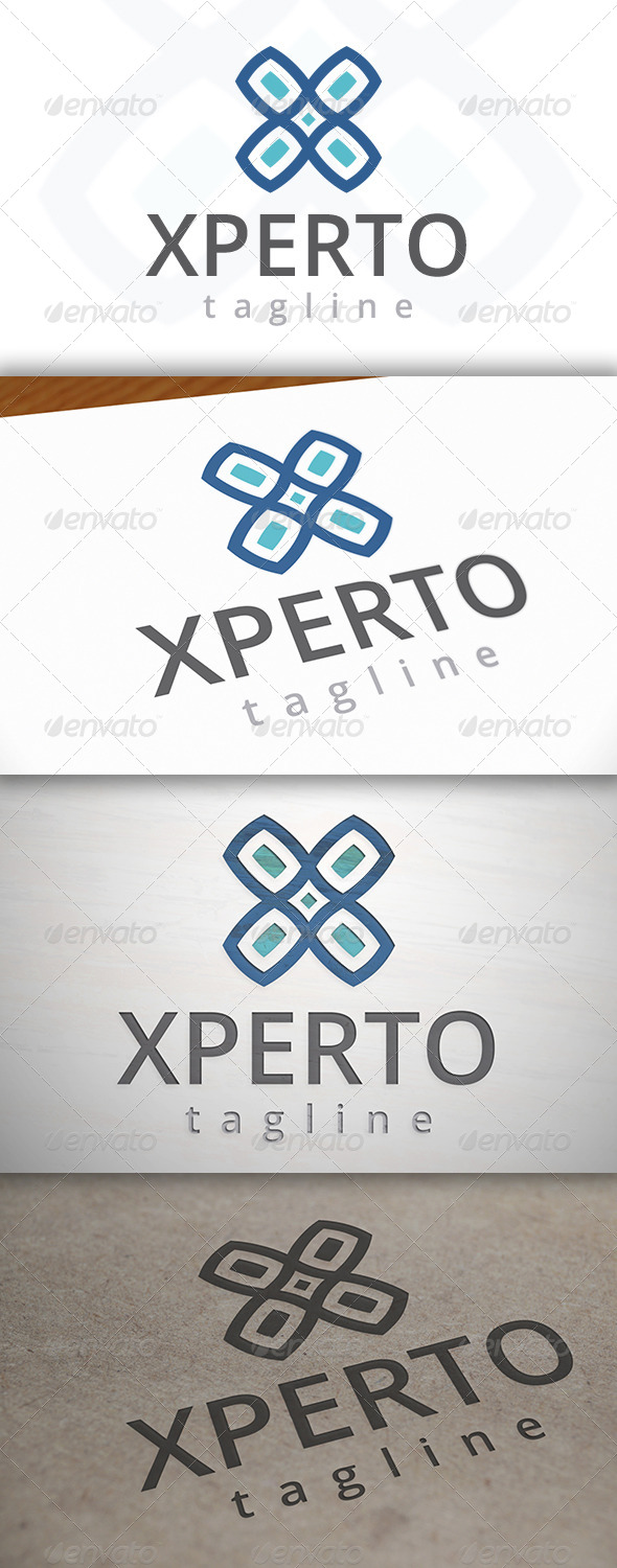 X Square Logo - Vector Abstract