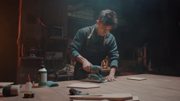 Carpenter and His Small Family Business alt