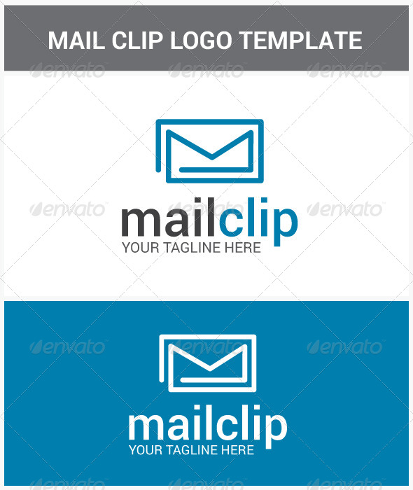 Mail Clip Logo - Objects Logo Templates