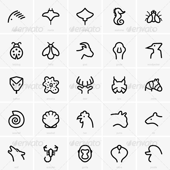 Animals Icons - Animals Characters