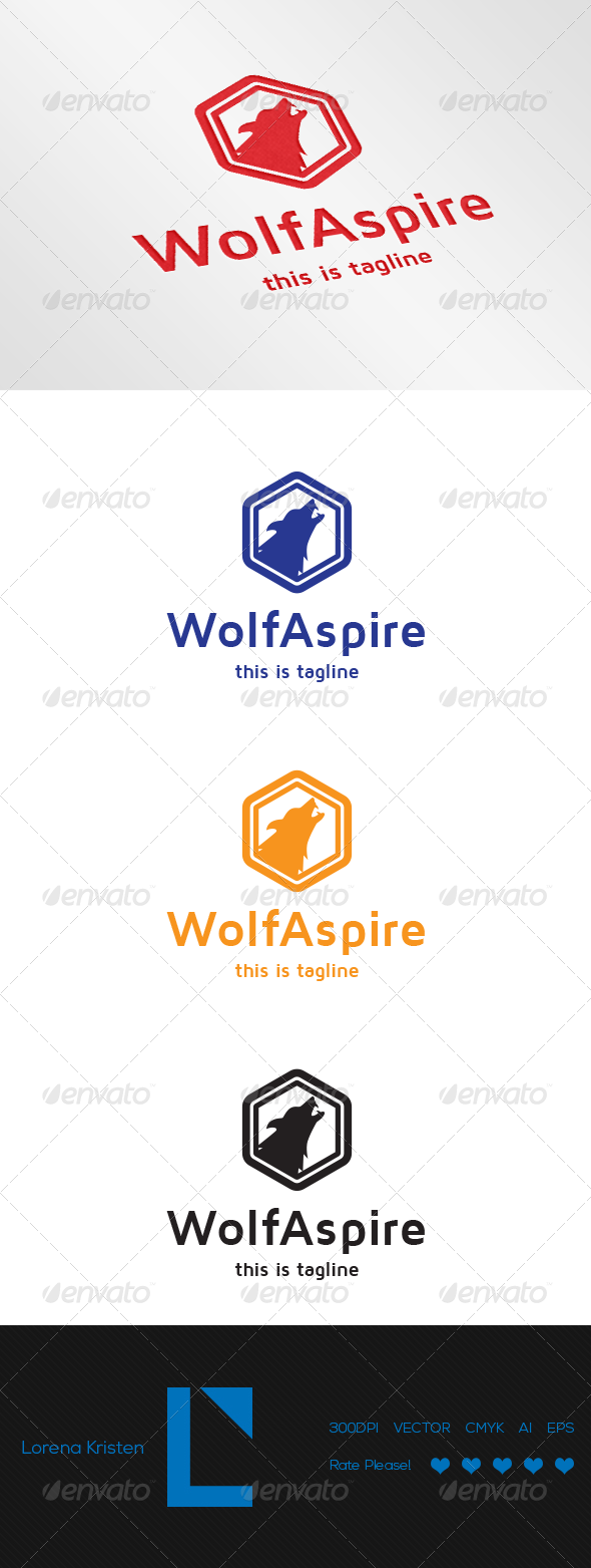 Wolf Aspire - Animals Logo Templates