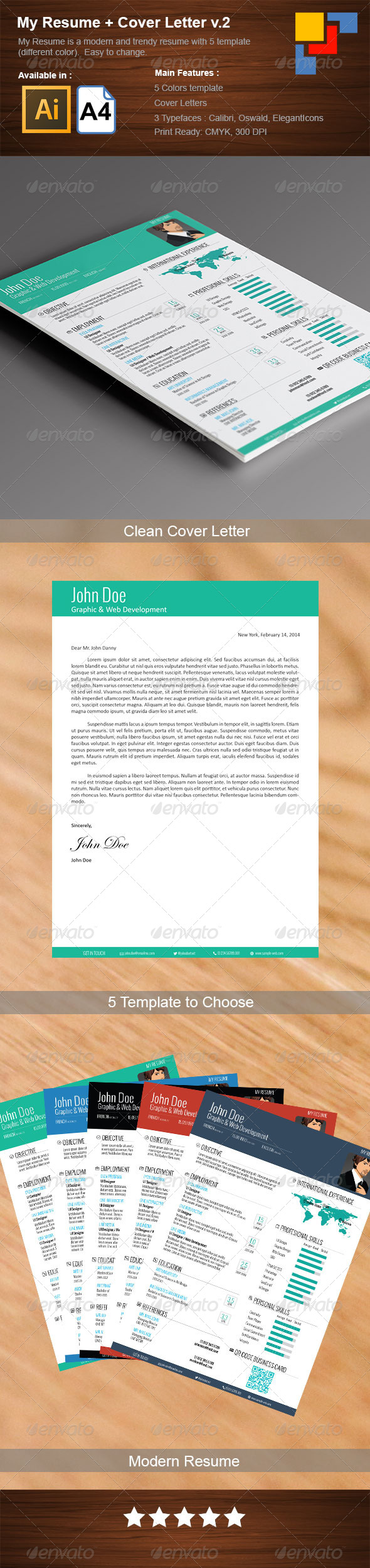 5 Piece My Resume - Resumes Stationery
