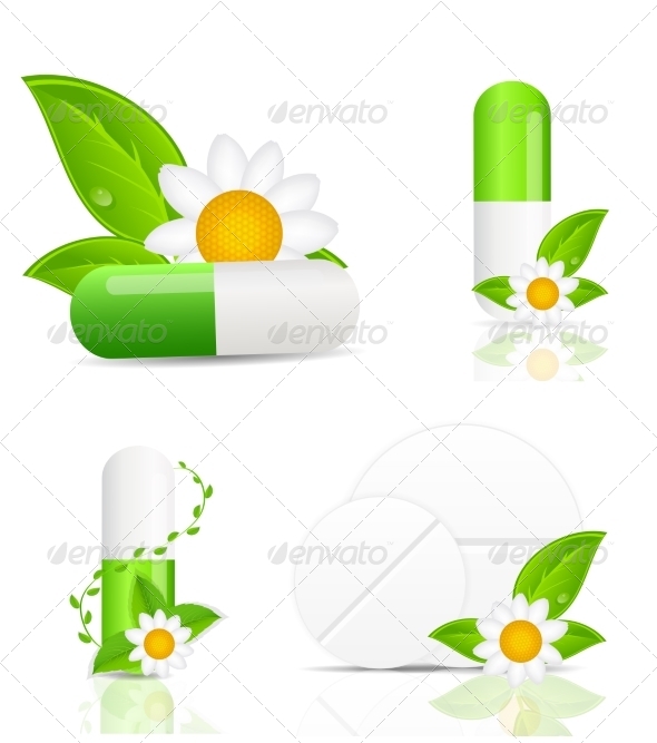 Herbal Pills - Decorative Symbols Decorative