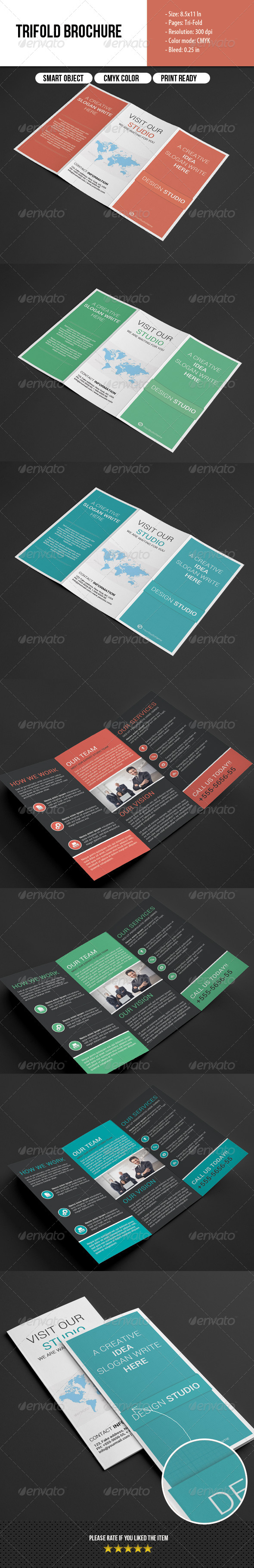 Multipurpose Trifold Brochure - Corporate Brochures