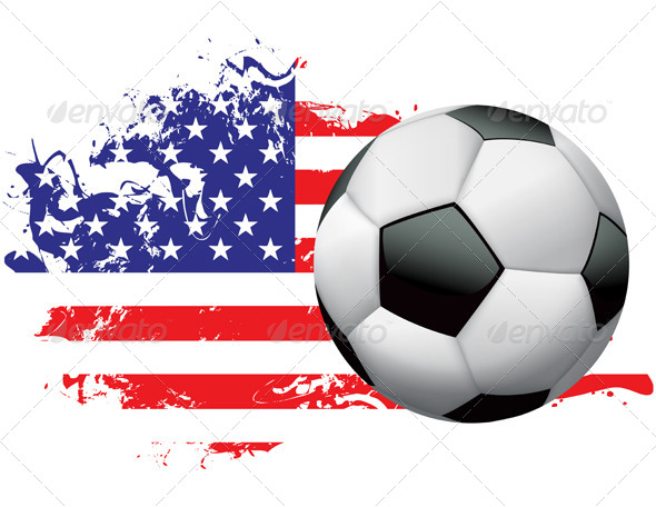 United States Soccer Grunge Design - Sports/Activity Conceptual