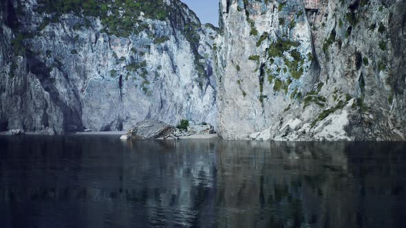 Blue Ocean and Rocky Cliffs alt