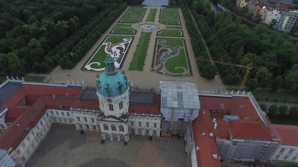 Aerial view of Charlottenburg Palace