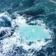 Iceberg in the Ocean Huge Chunks of Blue Ice Floating on the Waves Beautiful Arctic Landscape Aerial - VideoHive Item for Sale