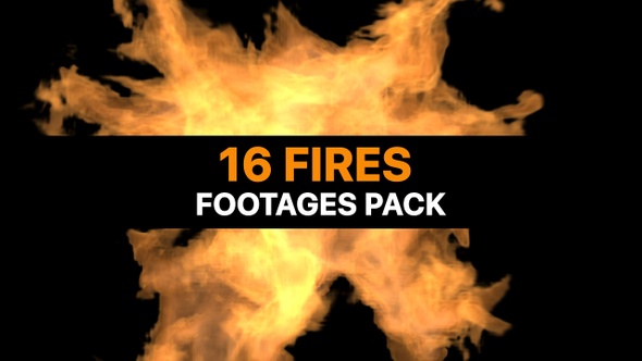 16 Fire Footages Pack