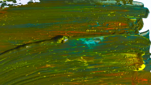 The Process of Mixing and Drawing with Acrylic Paints and Palette Knife alt