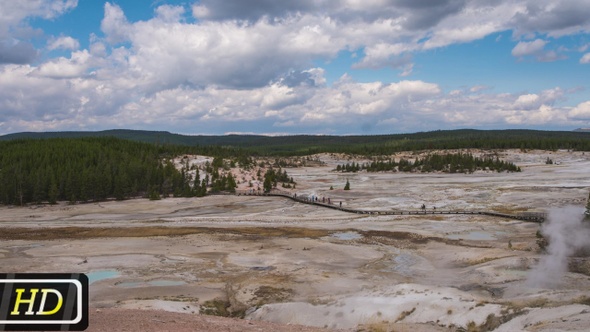 Norris Geyser Basin Panoramic View alt