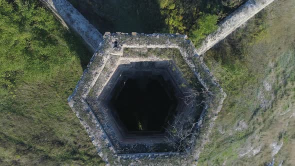 Aerial view of a tower alt